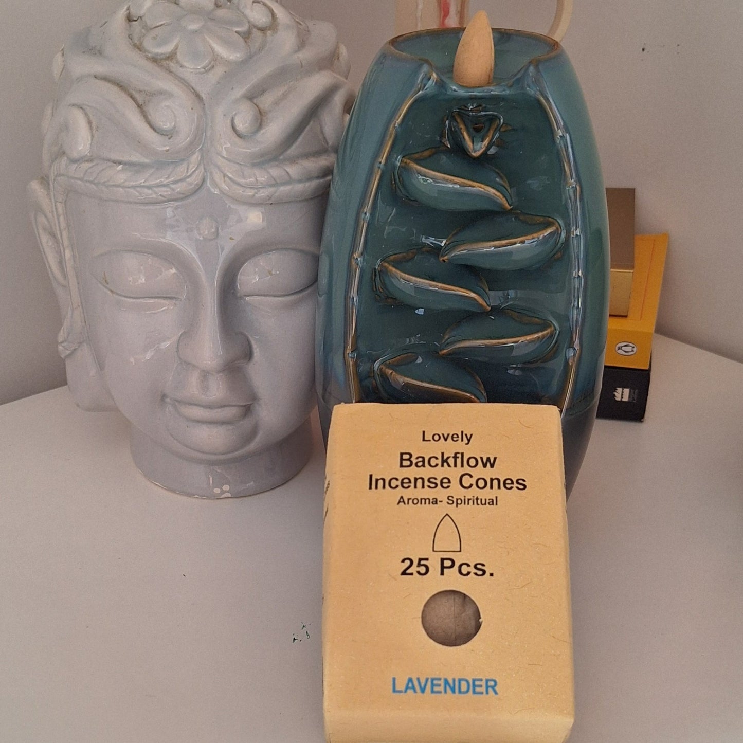 Back flow Incense cones & holder