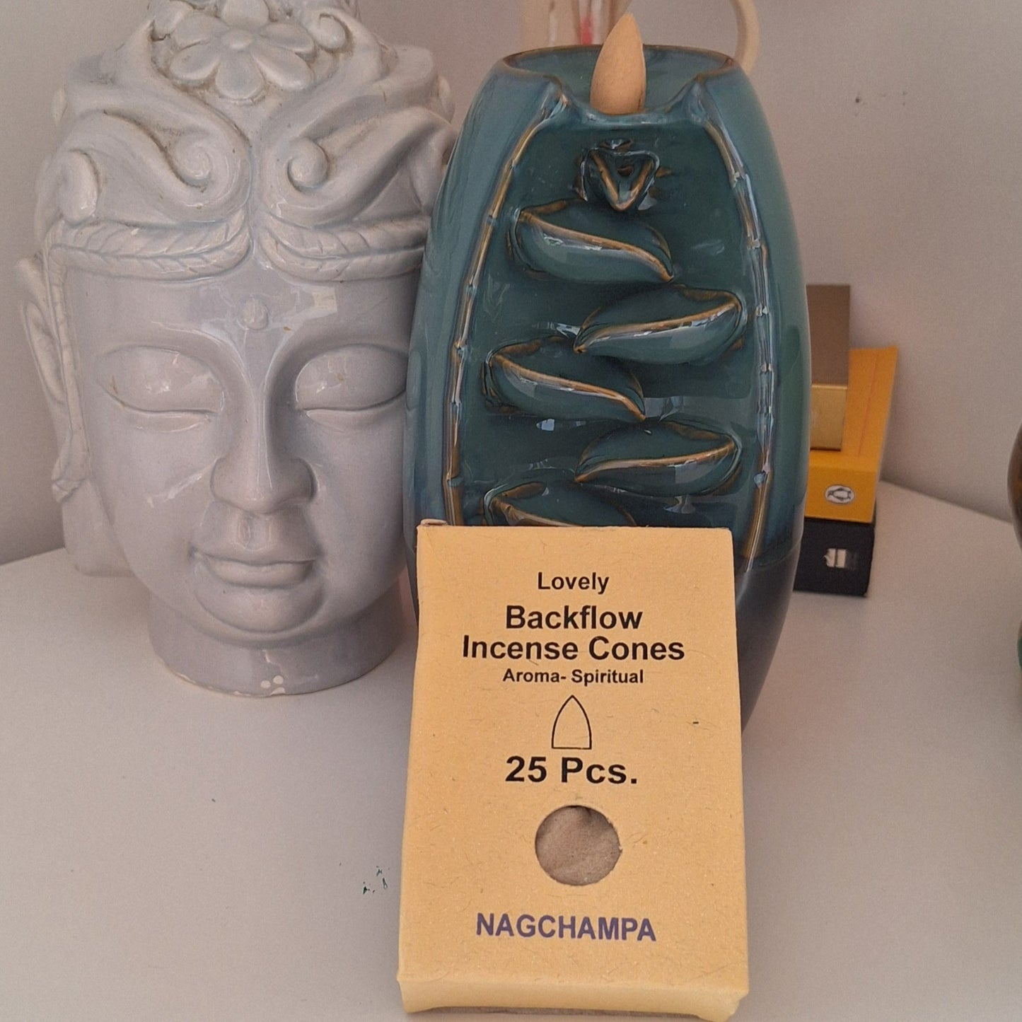 Back flow Incense cones & holder