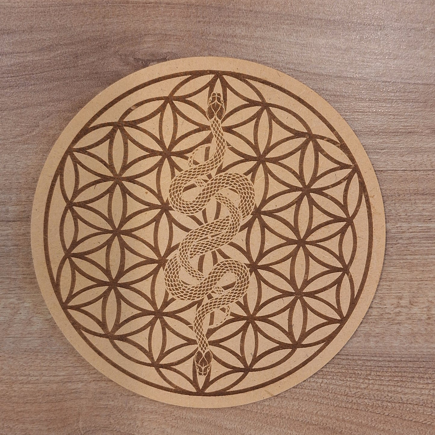 Serpent Rising Crystal Grid Board