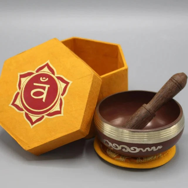 7 Chakra Brass Tibetan Singing Bowls neom.soul