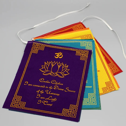 7 Chakra Velvet Altar flag