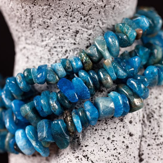 Blue Apatite Chips Bracelet