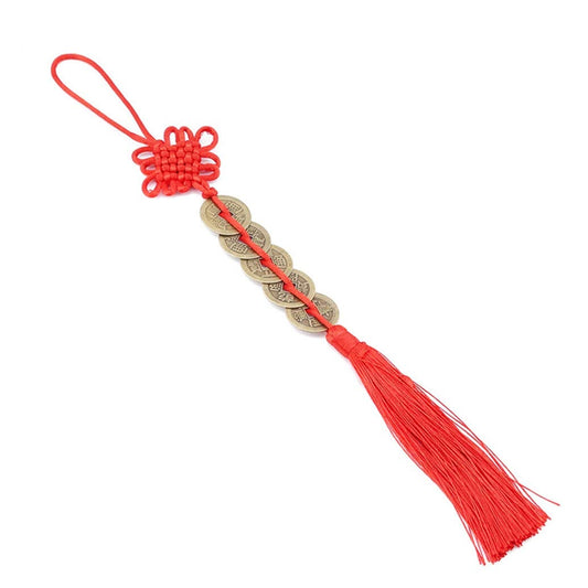 Main Door Hanging Amulet with 5 Lucky Coins neom.soul