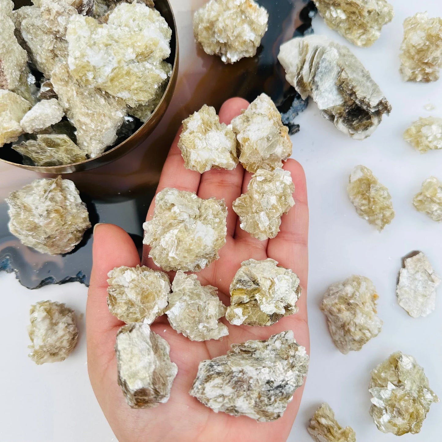 Star Mica crystal clusters - Natural