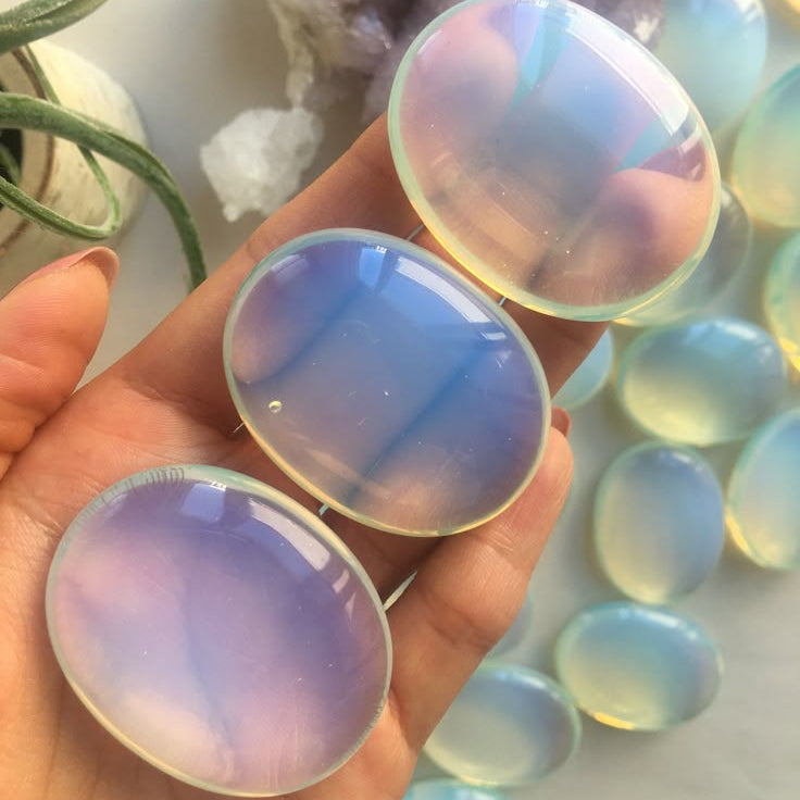Opalite Palm Stone