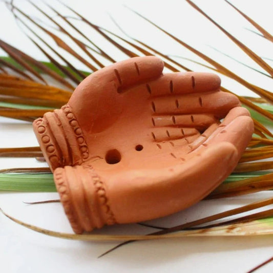 Praying hands incense holder