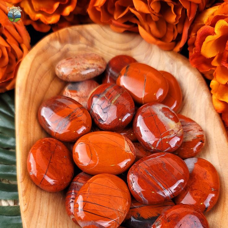 Red Jasper Palm Stone