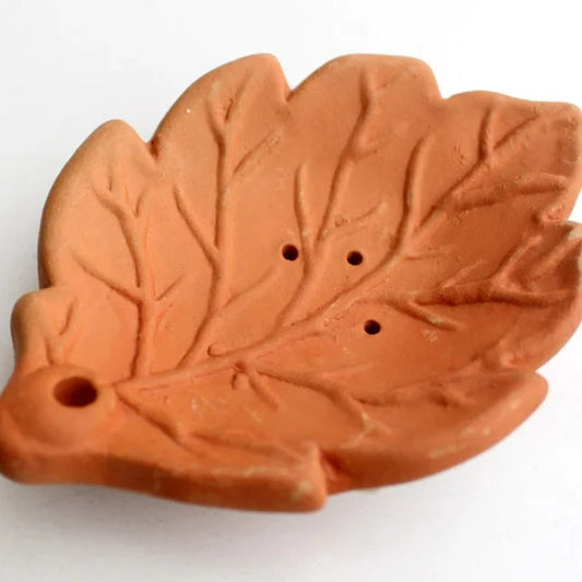 Leaf incense holder