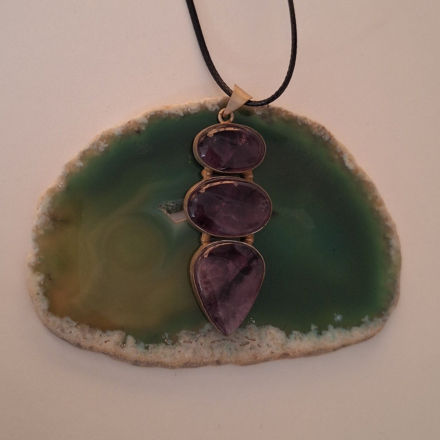 Triple layer Crystal Pendants