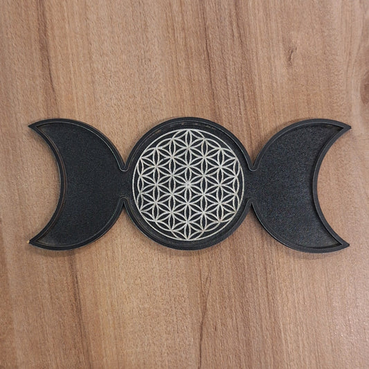 Triple Moon Wooden Grid Board