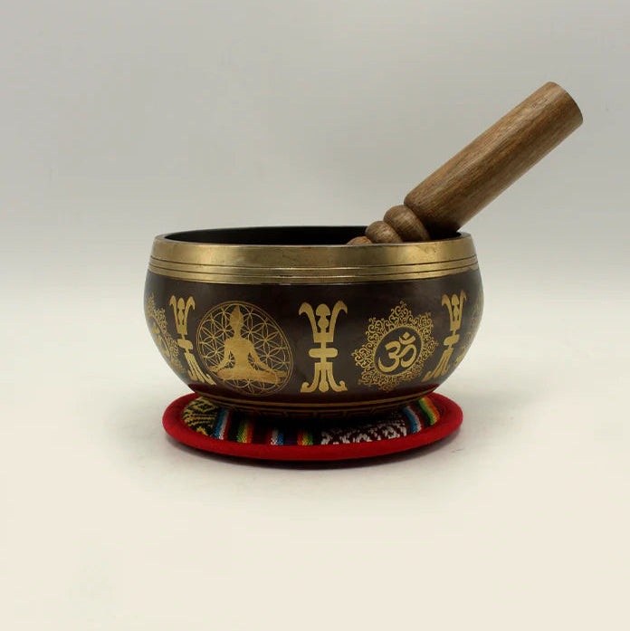 7 Chakra engraved singing bowl