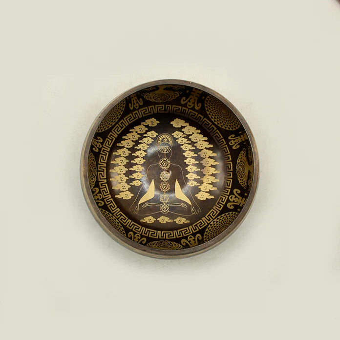 7 Chakra engraved singing bowl