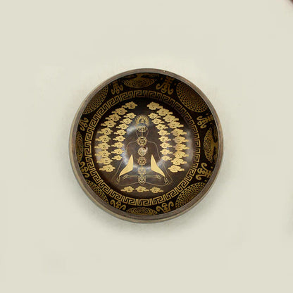 7 Chakra engraved singing bowl