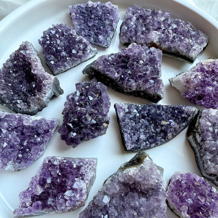 Amethyst Geode Cluster pieces