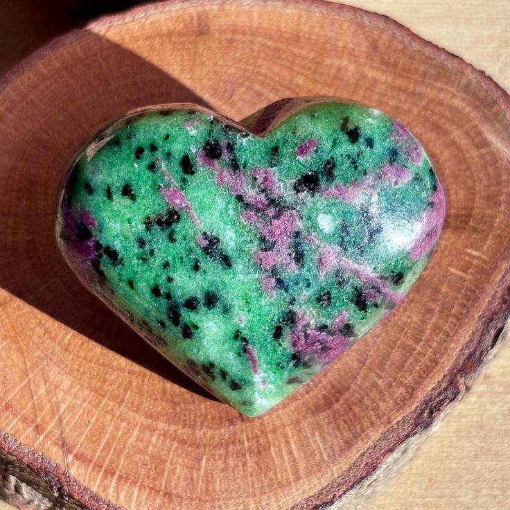Ruby Zoisite Heart