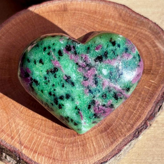 Ruby Zoisite Heart