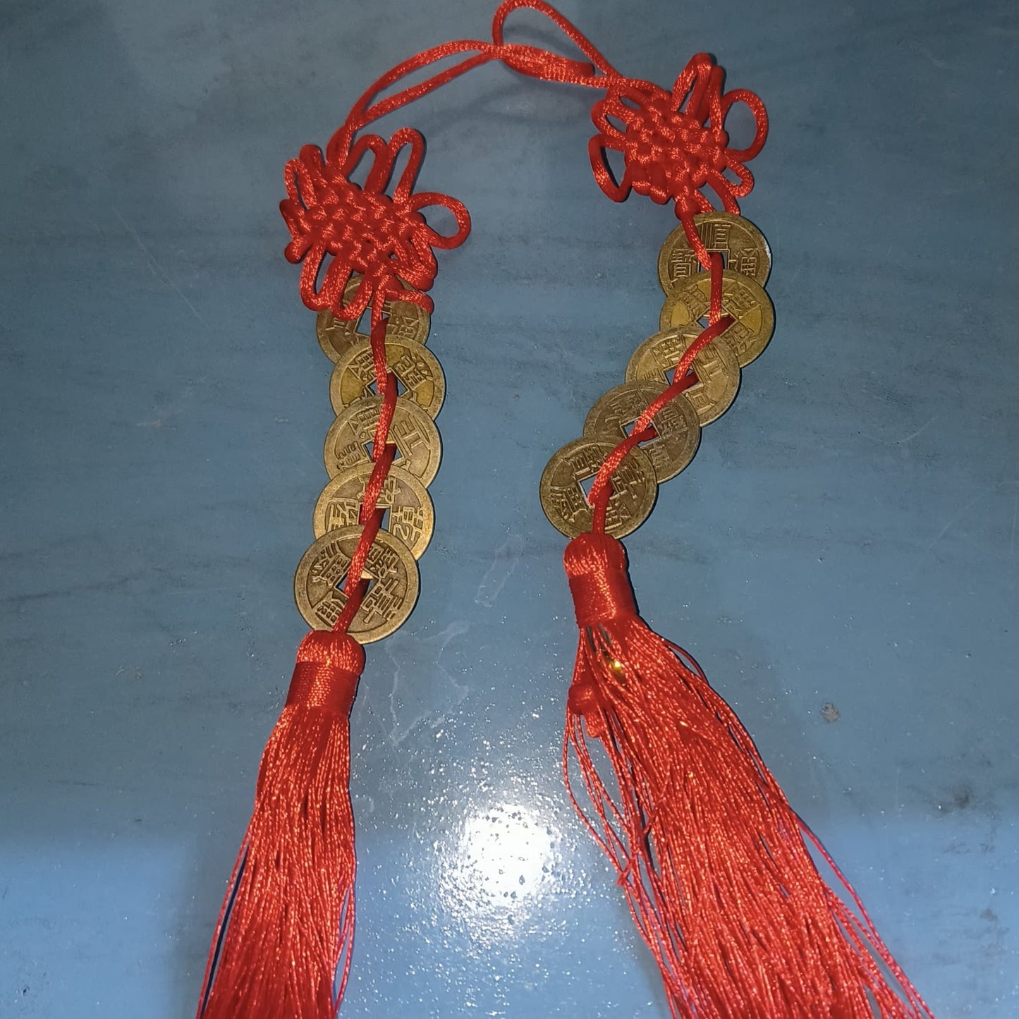 Main Door Hanging Amulet with 5 Lucky Coins