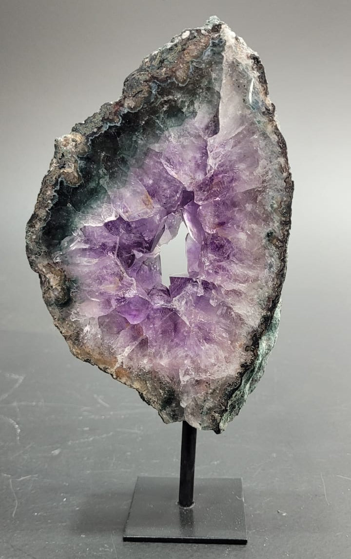 Amethyst Druzy Slab with stand