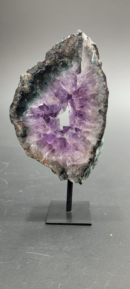 Amethyst Druzy Slab with stand