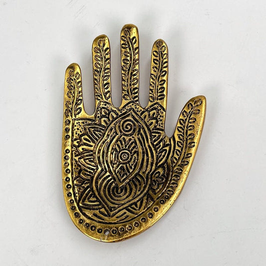 Hand Incense holder - Gold