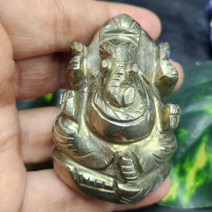 Pyrite Crystal Ganesha