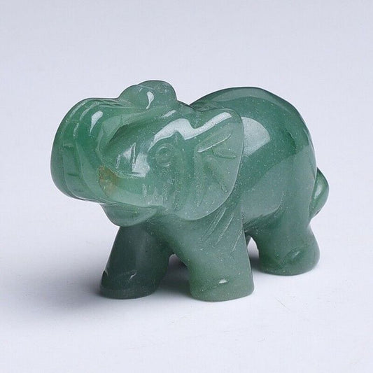Green Aventurine Elephants