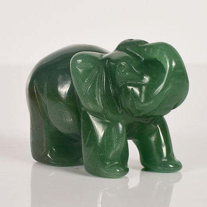 Green Aventurine Elephants