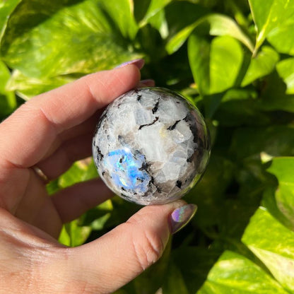 Rainbow Moonstone Sphere