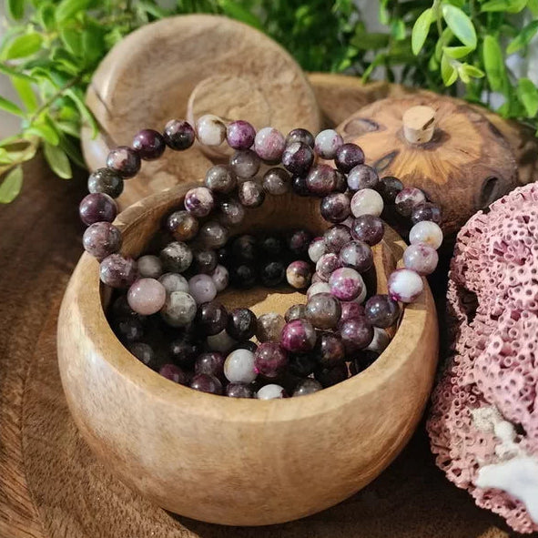 Mauve Rubellite Tourmaline Bracelet