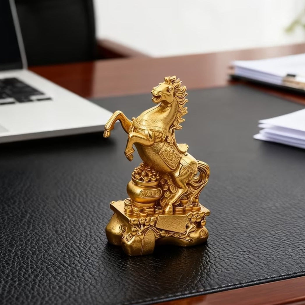 Rising Horse with Wealth Coins