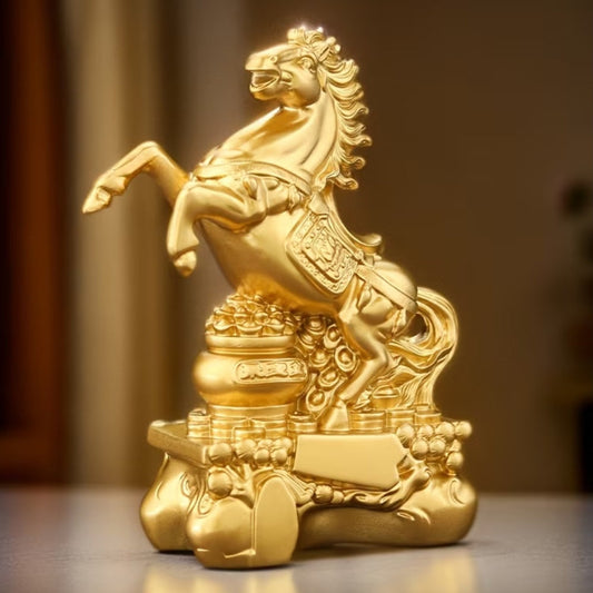 Rising Horse with Wealth Coins