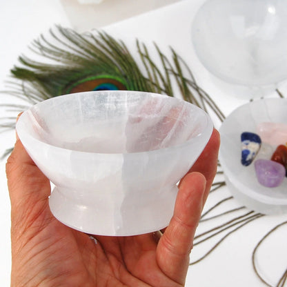 Selenite Round charging bowl