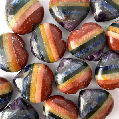 7 Chakra bonded crystal Heart