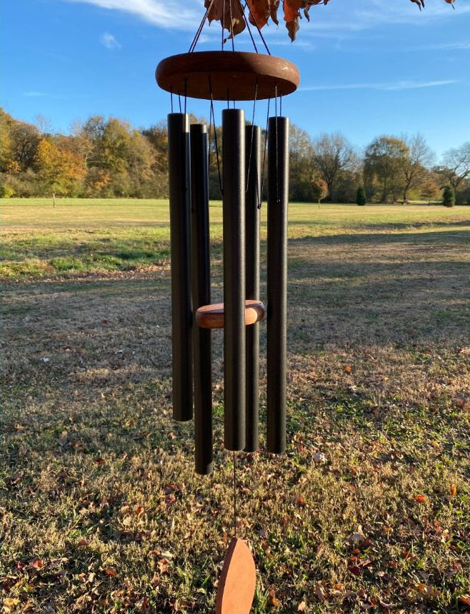 Metal 6 rods Windchime - Black