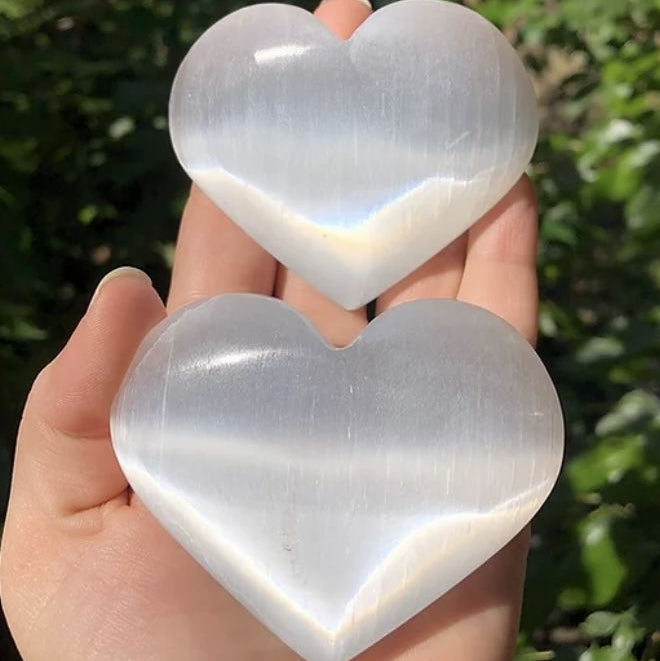 Selenite Heart